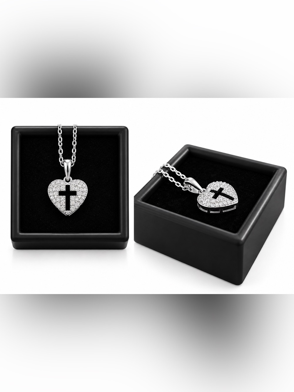 Luxury Moissanite Diamond cross pendant necklace‎